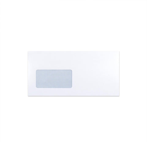 White Opaque Gummed Business Envelope (114 x 229mm)