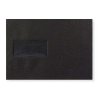 C5 Black Peel & Seal Coloured Envelope (162 x 229mm)