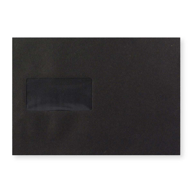 C5 Black Peel & Seal Coloured Envelope (162 x 229mm)