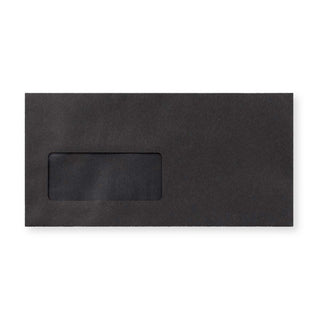 DL Black Peel & Seal Coloured Envelope (110 x 220mm)