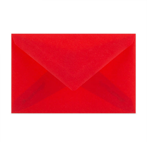 Translucent Envelopes Red 62 x 98 mm