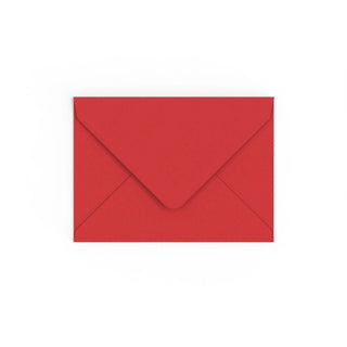 Cherry Red British Made Gummed V-Flap Envelope (133 x 184mm)