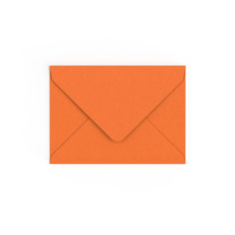 Flame Orange British Made Gummed V-Flap Envelope (133 x 184mm)