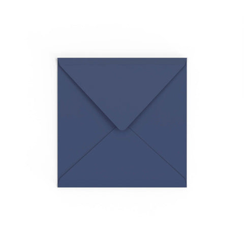 Navy Blue British Made Gummed V-Flap Envelope (155 x 155mm)