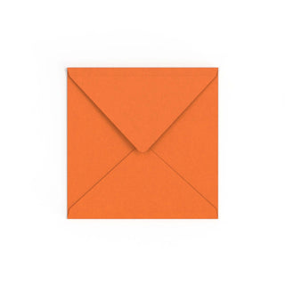 Flame Orange British Made Gummed V-Flap Envelope (155 x 155mm)