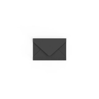 Black British Made Gummed V-Flap Envelope (62 x 94mm)