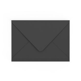 C5 Black British Made Gummed V-Flap Envelope (162 x 229mm)