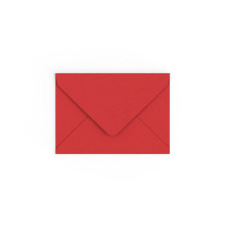 C6 Cherry Red British Made Gummed V-Flap Envelope (114 x 162mm)