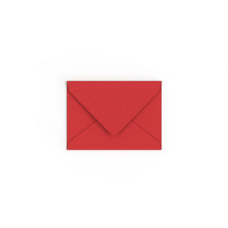 C7 Cherry Red British Made Gummed V-Flap Envelope (82 x 113mm)