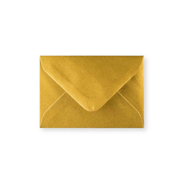 Metallic Gold Gummed V-Flap Greeting Card Envelope (70 x 100mm)