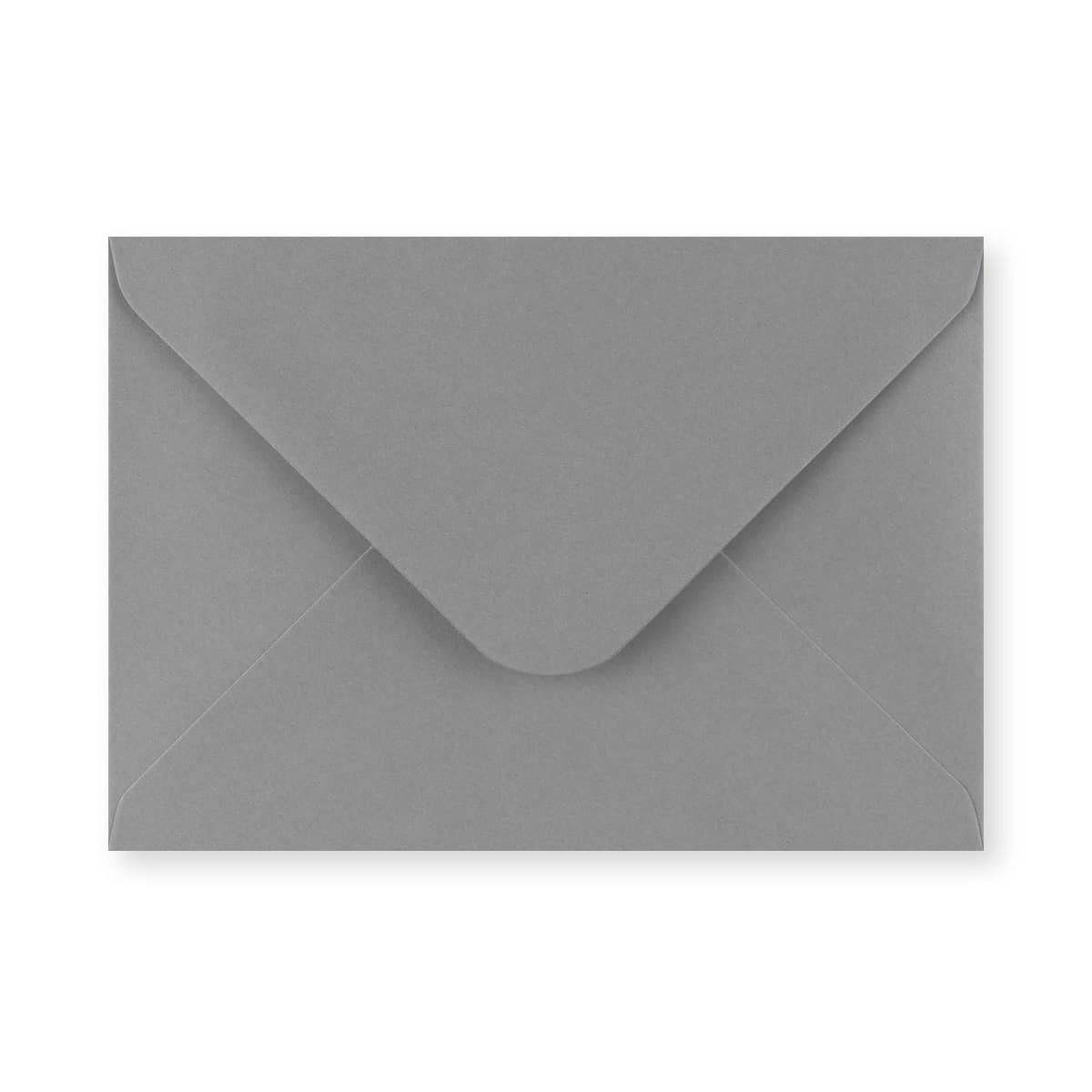 Dark Grey Gummed V-Flap Greeting Card Envelope (133 x 184mm)