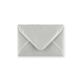 Metallic Silver Gummed V-Flap Greeting Card Envelope (70 x 100mm)