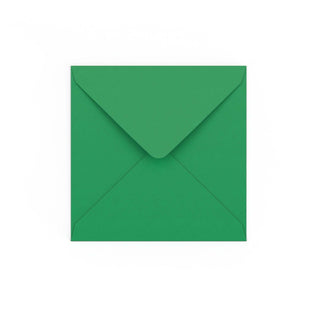 Dark Green Gummed V-Flap Envelope (140 x 140mm)