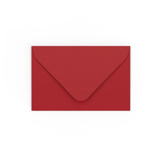 Dark Red Gummed V-Flap Envelope (65 x 94mm)