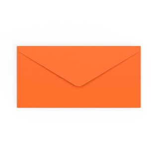 DL Orange Gummed V-Flap Envelope (110 x 220mm)