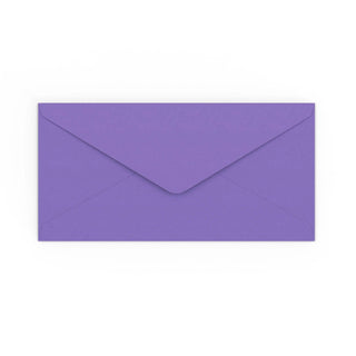 DL Purple Gummed V-Flap Envelope (110 x 220mm)