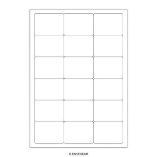 White Adhesive Labels