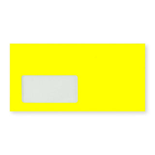 DL Yellow Peel & Seal Neon Envelope (110 x 220mm)