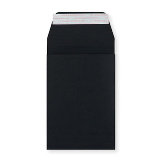 C6 Black Peel & Seal Gusset Envelope (114 x 162 x 25mm)