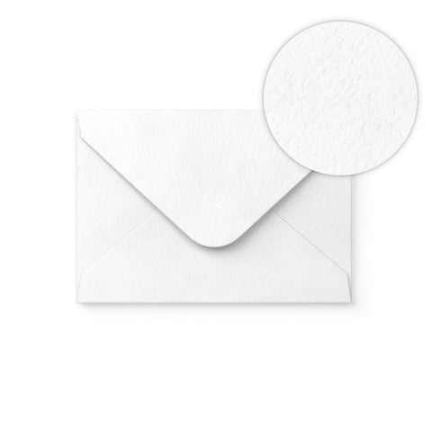 C6 White Hammer Gummed V-Flap Envelope (114 x 162mm)