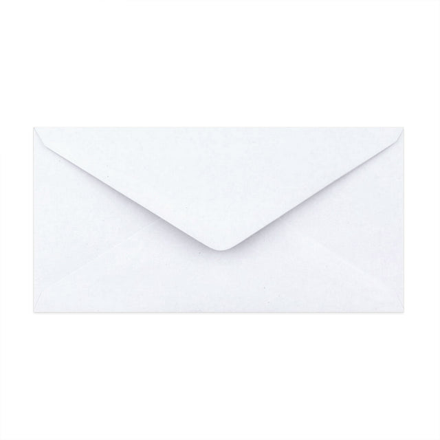 V-Flap Recycled Envelopes White 110 x 220 mm (DL)