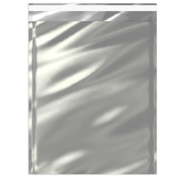 Metallic Finish Foil Bags Silver 324 x 254 mm