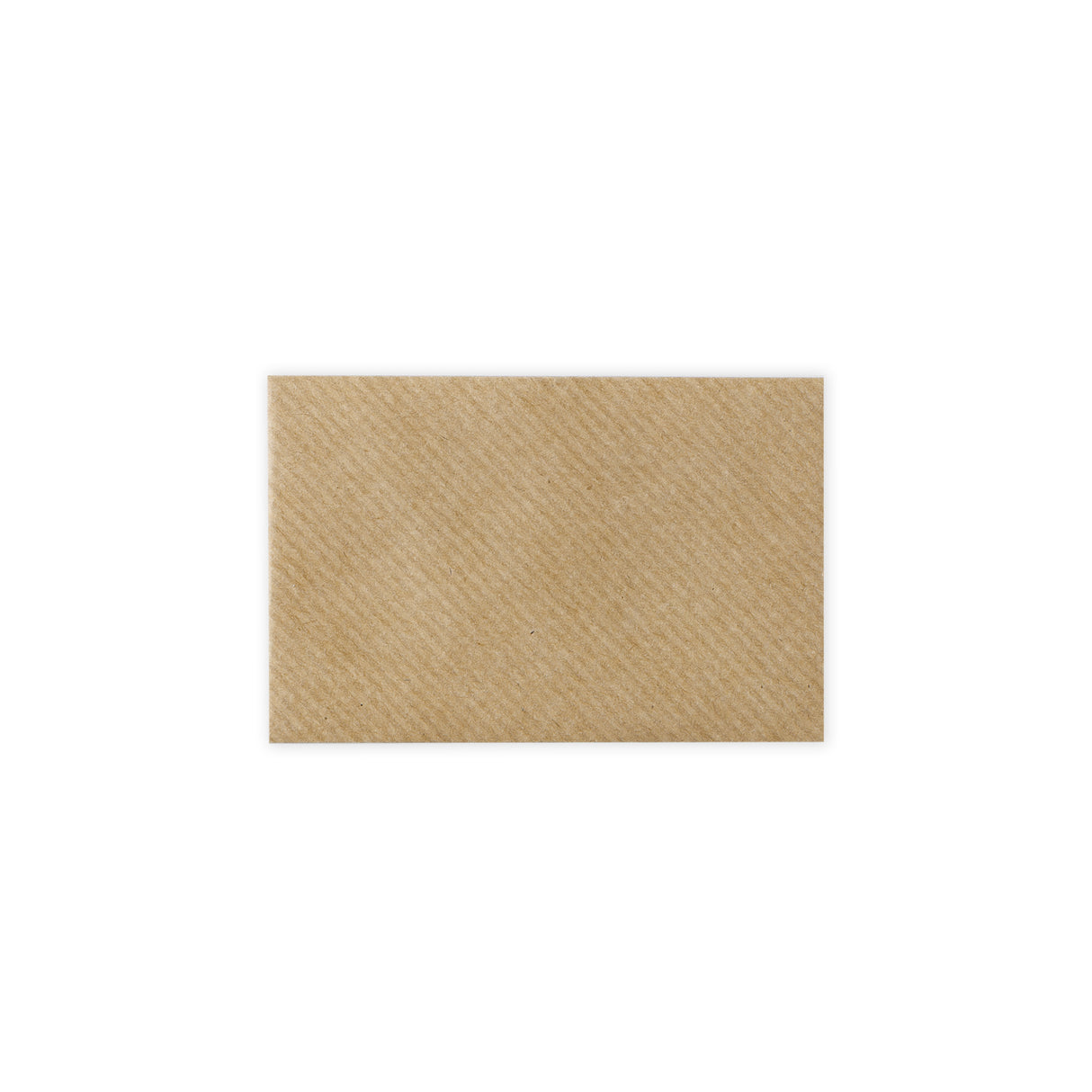 Ribbed Kraft Gummed V-Flap Greeting Card Envelope (62 x 94mm)