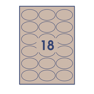 Oval Adhesive Labels