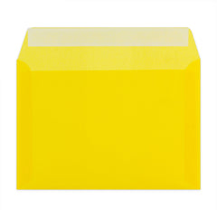 Coloured Translucent Envelopes Yellow 162 x 229 mm (C5)
