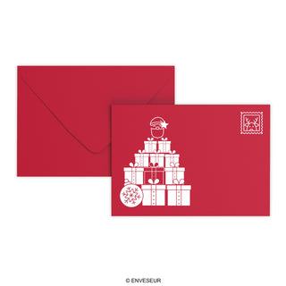 Christmas envelope Santa Claus