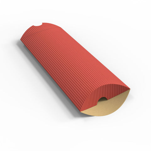 Corrugated Pillow Boxes Red 220 x 110 mm (DL)