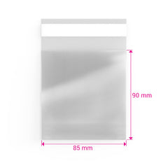 Cello Bags (Non-Header) Clear 90 x 85 mm