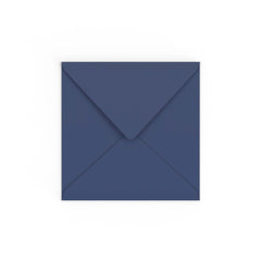 Navy Blue British Made Gummed V-Flap Envelope (155 x 155mm)