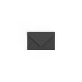 Black British Made Gummed V-Flap Envelope (62 x 94mm)