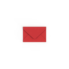 Cherry Red British Made Gummed Envelope (62 x 94mm)
