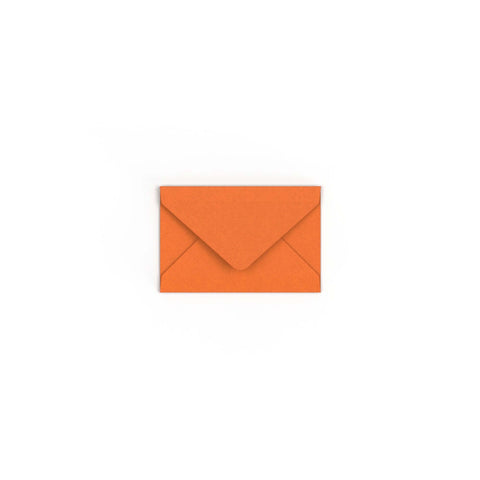 Flame Orange British Made Gummed V-Flap Envelope (62 x 94mm)