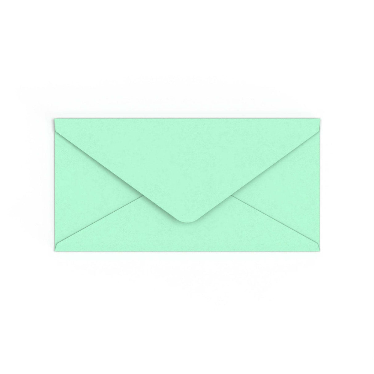 DL Jade Green British Made Gummed V-Flap Envelope (110 x 220mm)