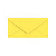 DL Sunflower Yellow British Made Gummed V-Flap Envelope (110 x 220mm)