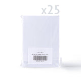 White Hammered Tri-Fold Oval Aperture Cards Pack