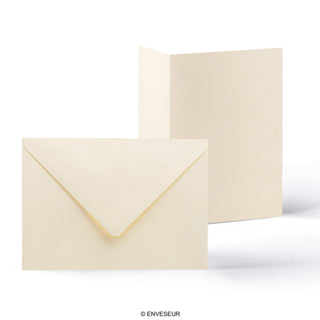 Linen Cards & Envelopes Packs Ivory 210 x 300 x 20 mm