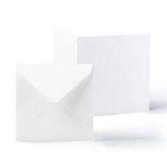 White Smooth Cards & Envelopes Pack