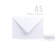 White Smooth Cards & Envelopes Pack White 148x210 mm + 162x229 mm