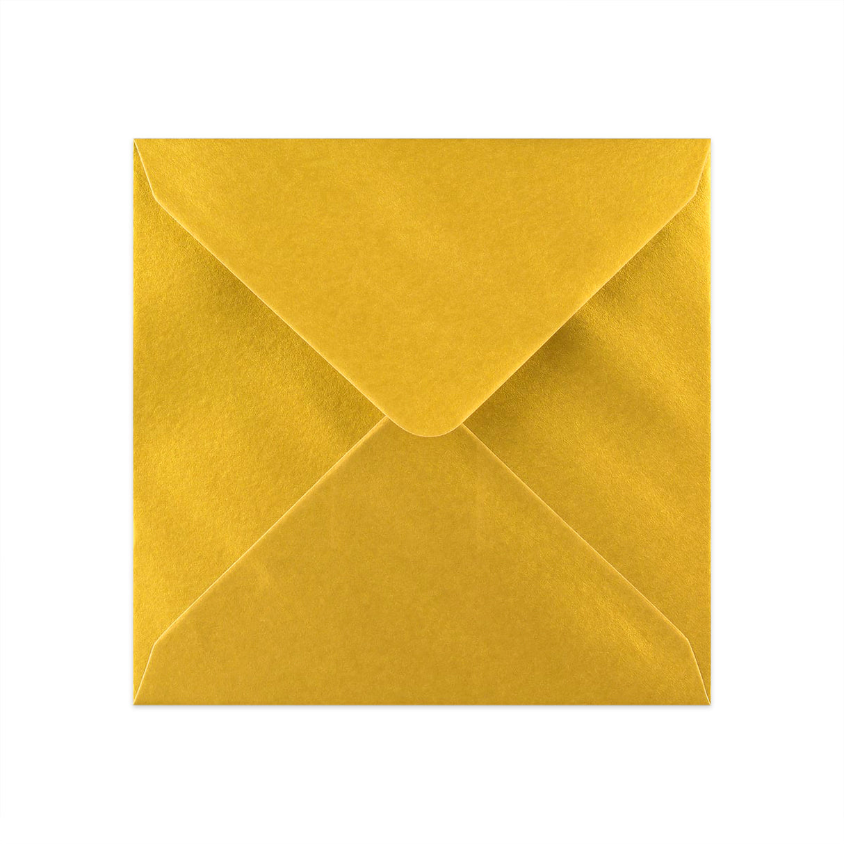 Metallic Gold Gummed V-Flap Greeting Card Envelope (130 x 130mm)