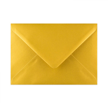 Metallic Gold Gummed V-Flap Greeting Card Envelope (133 x 184mm)