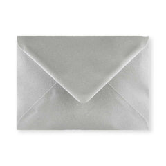 Metallic Silver Gummed V-Flap Greeting Card Envelope (133 x 184mm)