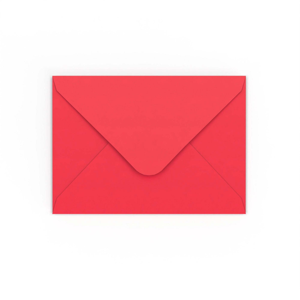Bright Red Gummed V-Flap Envelope (125 x 175mm)