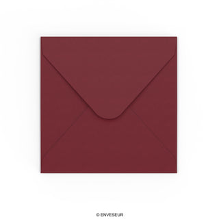 Burgundy paper envelopes