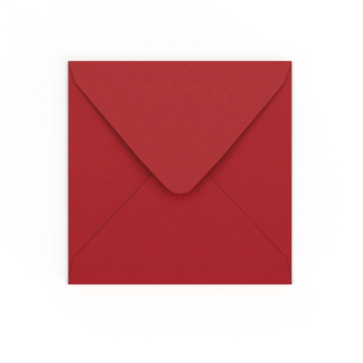 Dark Red Gummed V-Flap Envelope (155 x 155mm)