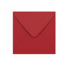 Dark Red Gummed V-Flap Envelope (155 x 155mm)