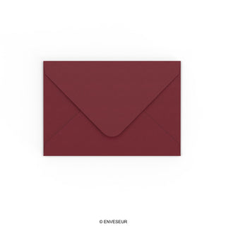 Burgundy paper envelopes